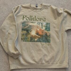 Taylor Swift Beige Crewneck Sweater Size 3XL